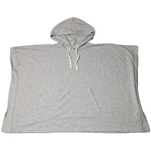 KOOLABURRA BY UGG Women XS‎ Heather Gray Brushed Back French Terry Hoodie Poncho